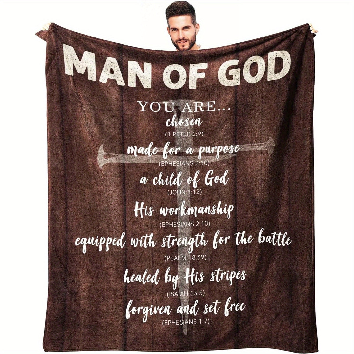 Soft Fleece Perfect for All Seasons Religious Inspired Throw Blanket