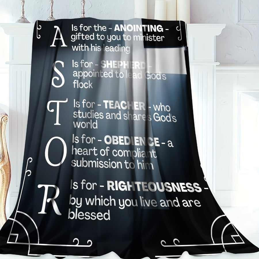 Perfect Throw for Couch & Bed, Soft Flannel Pastor Appreciation Blanket