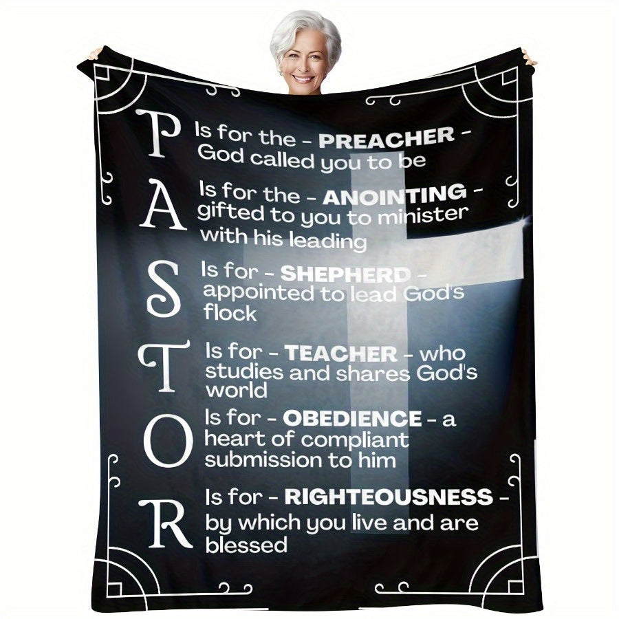 Perfect Throw for Couch & Bed, Soft Flannel Pastor Appreciation Blanket