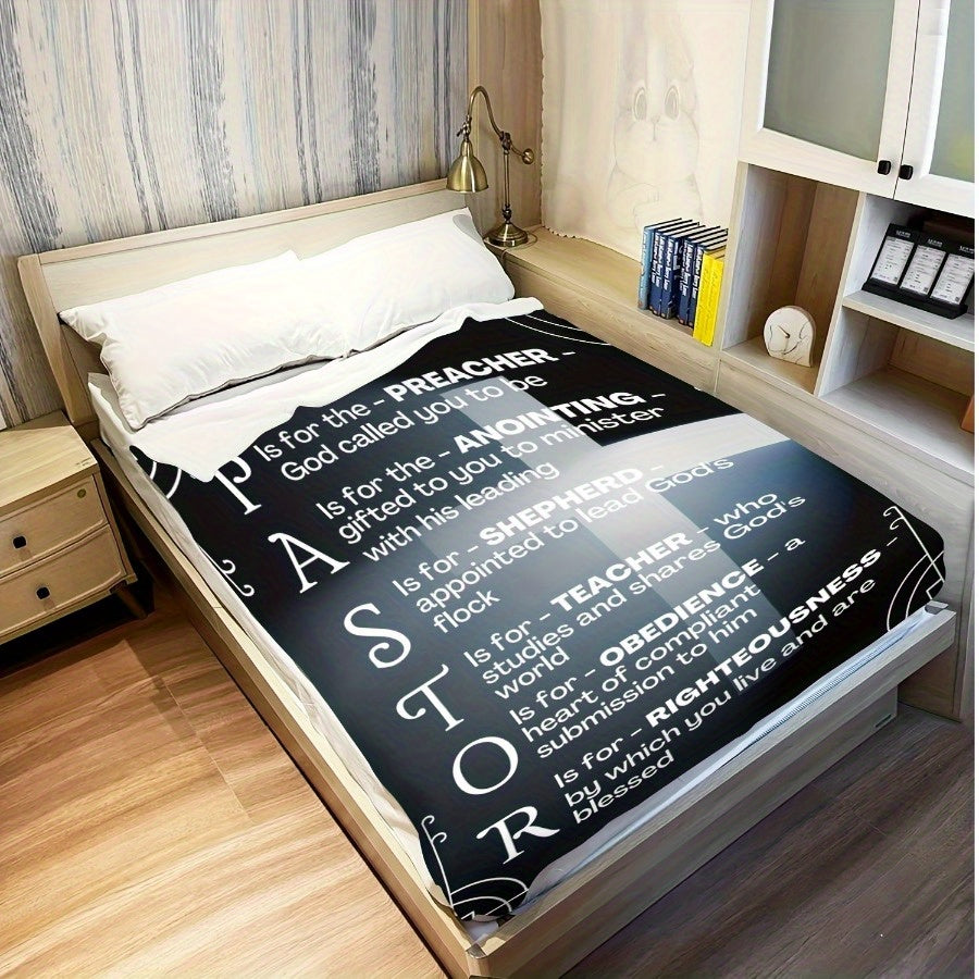 Perfect Throw for Couch & Bed, Soft Flannel Pastor Appreciation Blanket
