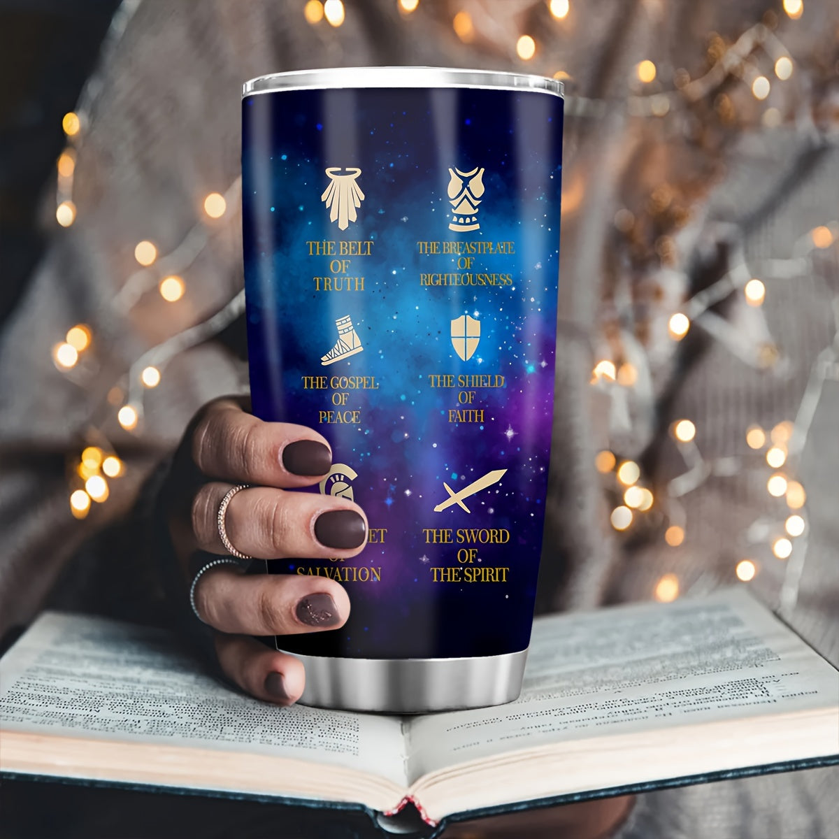 20oz Stainless Steel Tumbler - Woman Warrior of God Design