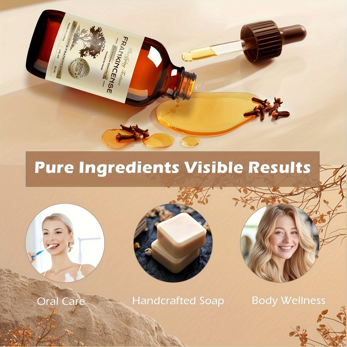 Premium Frankincense Essential Oil Duo - 100% Pure, Fragrance-Free for All Skin Types | Moisturizing & Nourishing, and Anointing