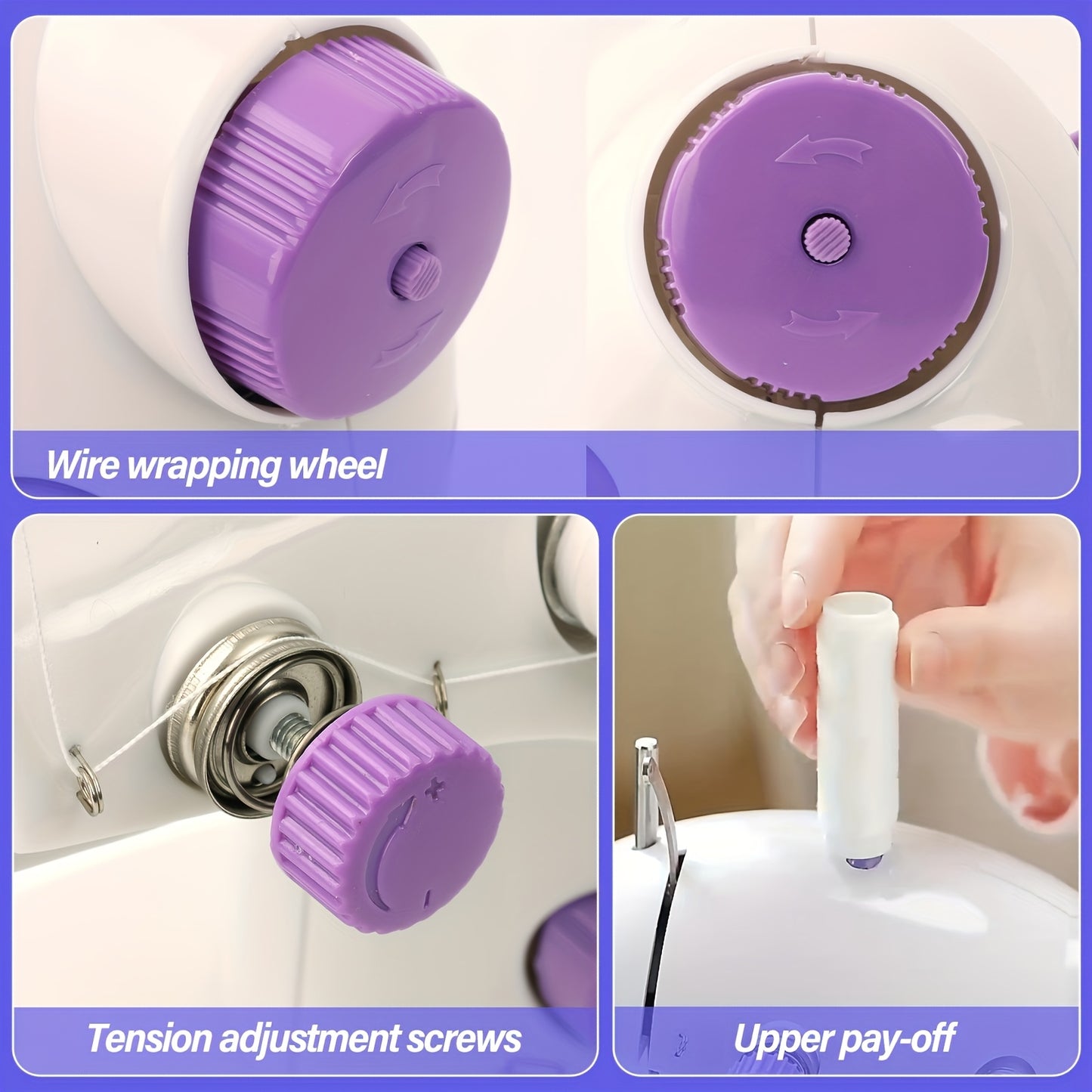 Portable Mini 2-speed, Desktop Sewing Machine