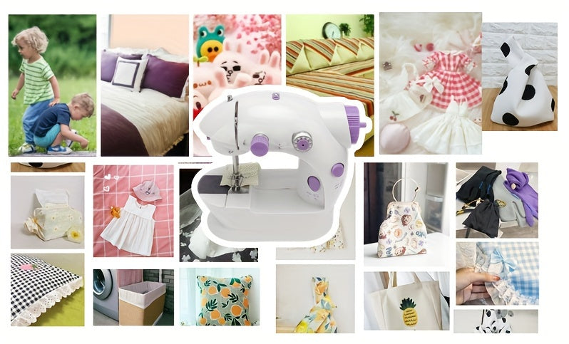 Portable Mini 2-speed, Desktop Sewing Machine