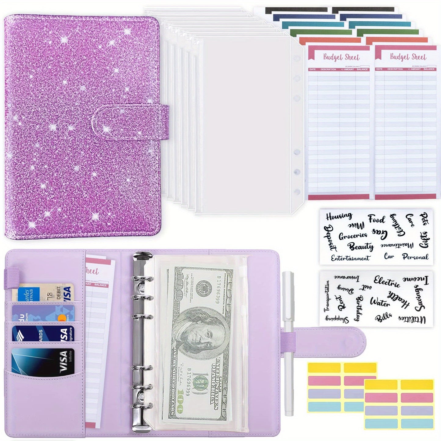 Starlight Pink Budget Planner
