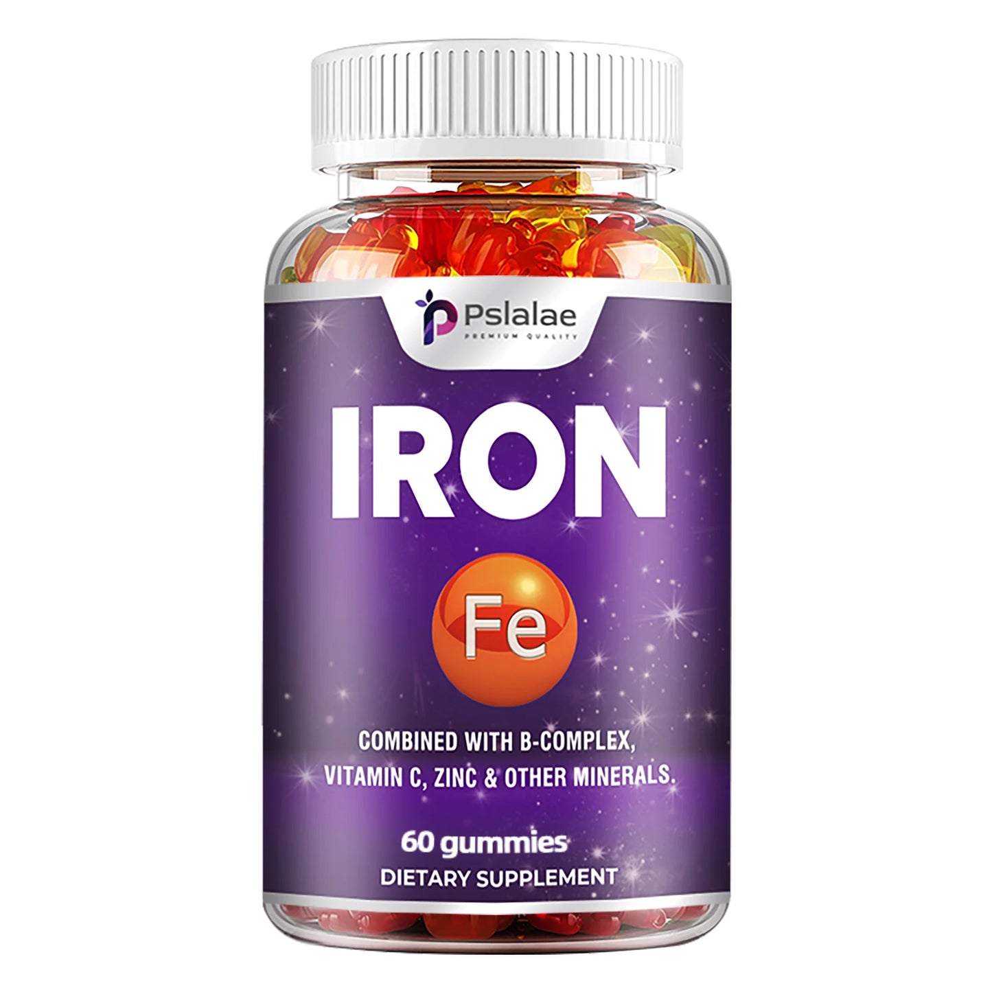 Iron Gummies - Supports Red Blood Cell Energy Levels, Promotes Blood Circulation, and Enhances Immunity - 60 Gummies