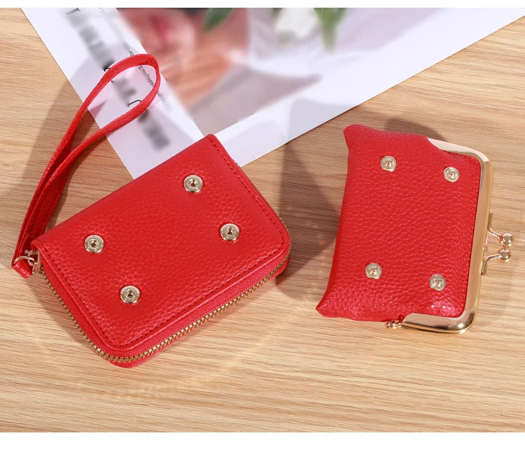 Forever Lovely Wallet Women's Fashion Wrist Strap, Large Capacity Coin Bag with Multiple Card Wallet
