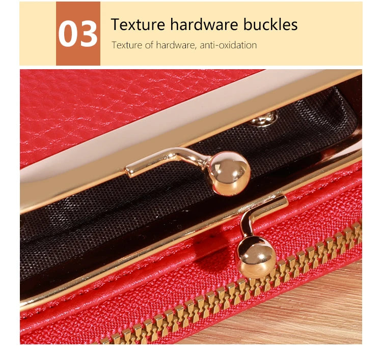 Forever Lovely Wallet Women's Fashion Wrist Strap, Large Capacity Coin Bag with Multiple Card Wallet