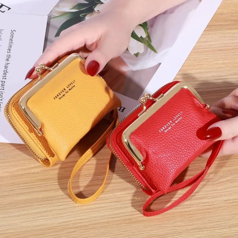 Forever Lovely Wallet Women's Fashion Wrist Strap, Large Capacity Coin Bag with Multiple Card Wallet