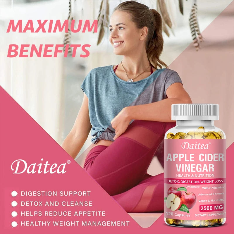 Apple Cider Vitamins, Supports Detoxification and Cleansing, Helps Improve Food Digestion and Absorption