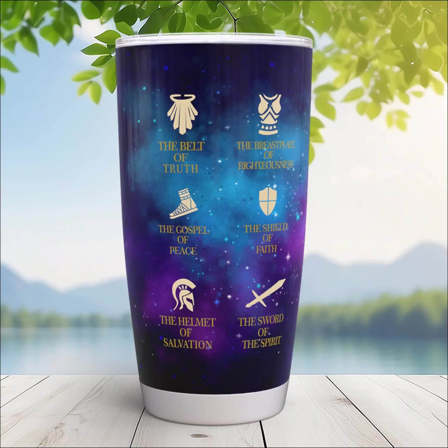 20oz Stainless Steel Tumbler - Woman Warrior of God Design