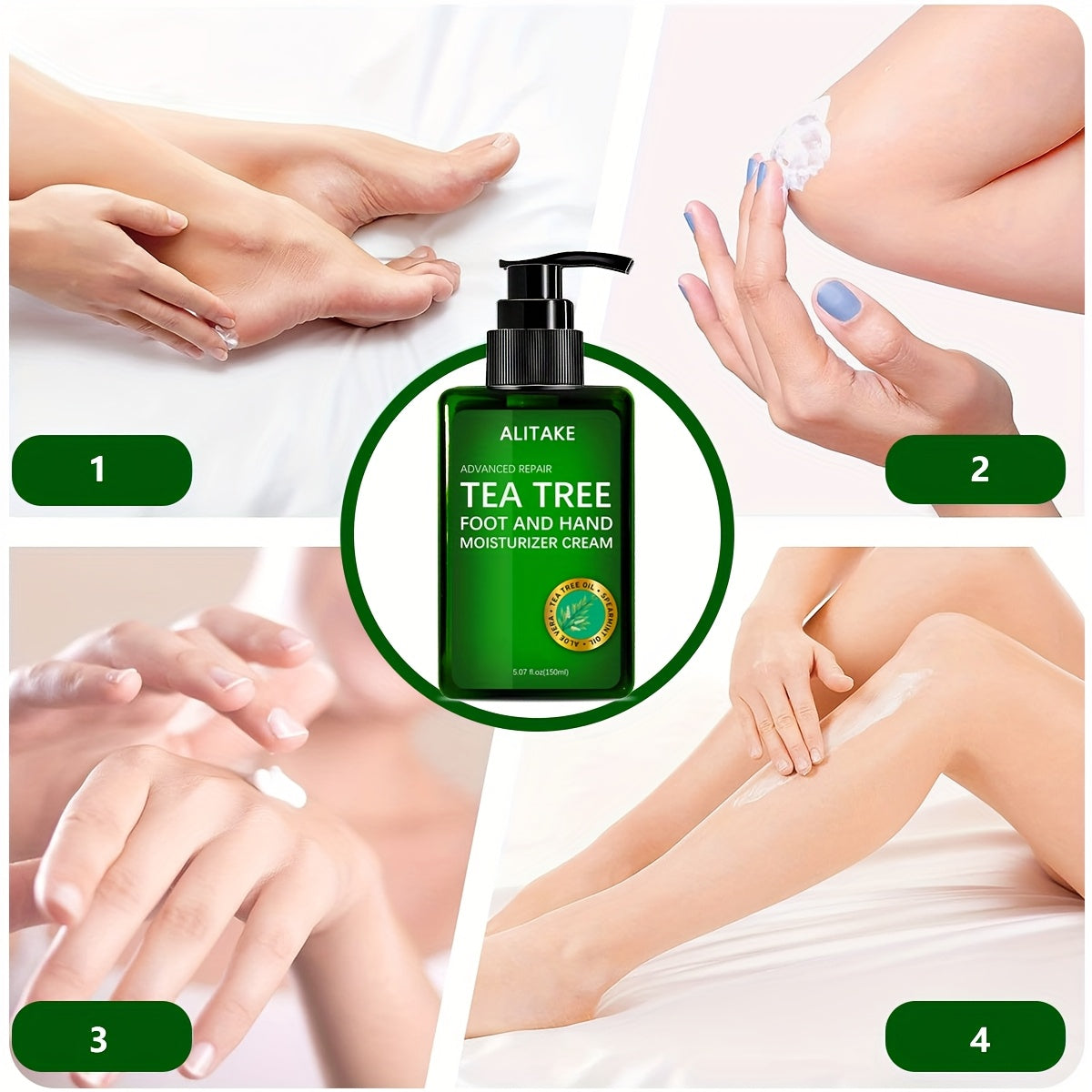 Oil Foot Cream, Natural Plant Extracts, Gentle Moisturizing, For Feet Hand Moisturizing - 5.07 Oz