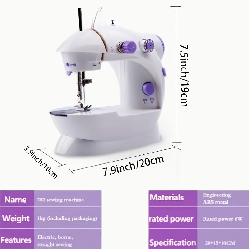 Portable Mini 2-speed, Desktop Sewing Machine
