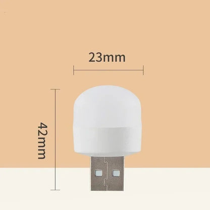 Mini USB Night Light Mini Bulb Warm White Eye Protection