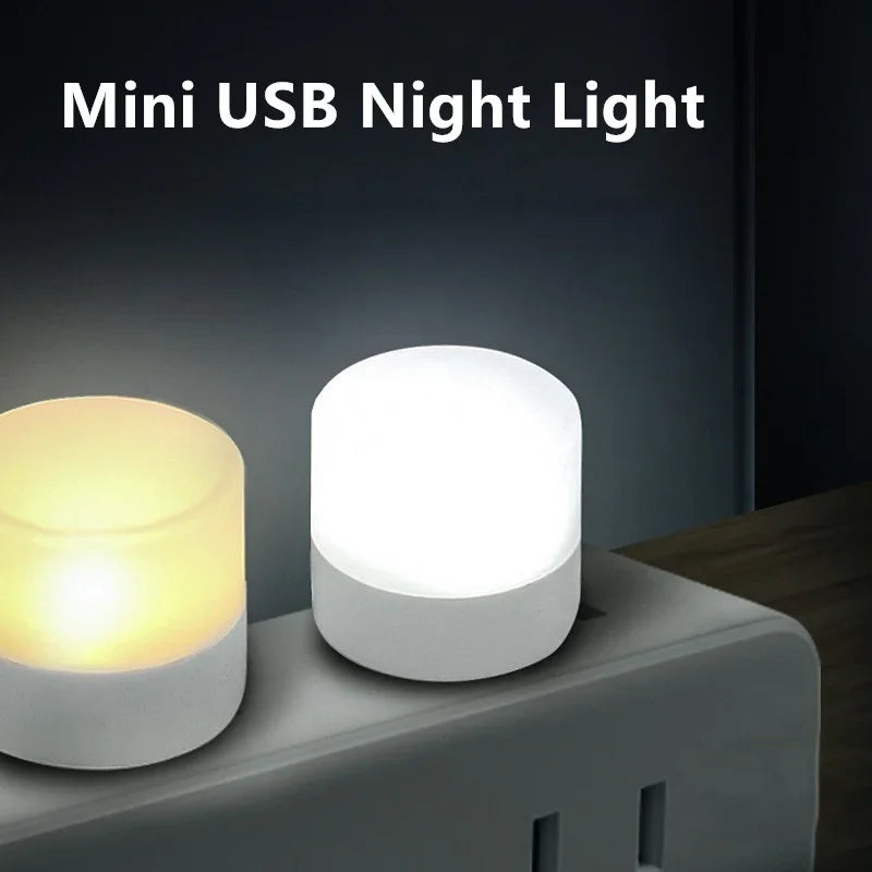 Mini USB Night Light Mini Bulb Warm White Eye Protection