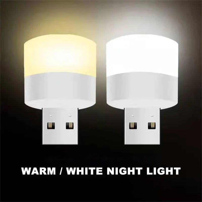 Mini USB Night Light Mini Bulb Warm White Eye Protection