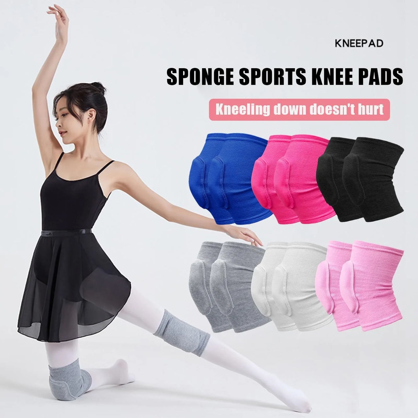 2pcs Sports Compression Knee Pads Elastic Knee Protector